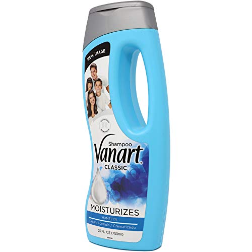 Vanart Classic Şampuan, Krem Formülü, Hasar Görmüş Saçları Onarır, Tüm Saç Tipleri, 2'li paket 25 FL Oz, 2 Şişe