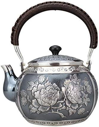 Çin Kung Fu Sıcak Su Ayar Saf Gümüş Demlik Çay Drinkware Kahve Gereçleri Yetişkinler Kadınlar için S. Y. MMYS