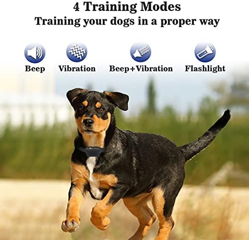 PetJoy Köpek Eğitim Yaka Hiçbir Şok, Titreşimli Köpek Yaka ile Uzaktan Hiçbir Şok için Orta, Küçük, ve Sağır Köpekler, 2800Ft