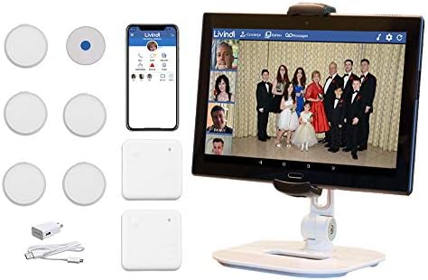 Evler için Livindi Home-Tıbbi Uyarılara Sahip 10 inç Tablet Kıdemli İzleme Sistemi (WiFi)