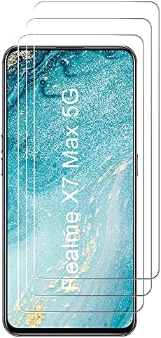 J & D ıçin Uyumlu Oppo Realme X7 Max 5G Cam Ekran Koruyucu (3-Pack), Değil Tam Kapsama, Temperli Cam HD Temizle Balistik Cam
