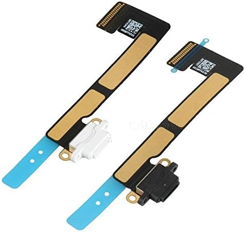 MMOBIEL Dock Konnektörü iPad Mini 2012 ile Uyumlu - Şarj Portu Flex Kablo-Kulaklık Portu / Mikrofon / Anten Değişimi-Dahil. Tornavidalar-Siyah