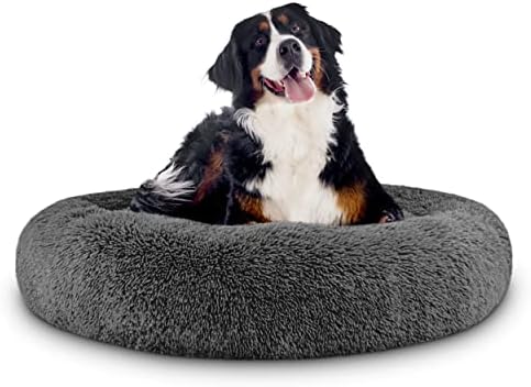 Köpek Yatağı Yatıştırıcı Çörek köpek Yatağı Orijinal Anksiyete Azaltıcı Ses Uyku köpek Yatağı (Kedi En İyi Arkadaşlar için De)