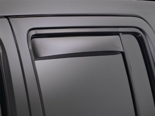 WeatherTech Özel Fit Dodge Dakota Quad Cab için Arka Yan Pencere Deflector, Koyu Duman