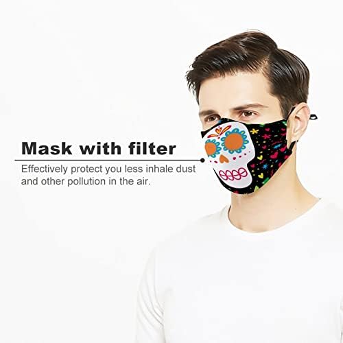 Yüz Maskeleri, Filtreli Toz Maskesi Unisex Yeniden Kullanılabilir Yıkanabilir Köpek Yaz 1 ADET