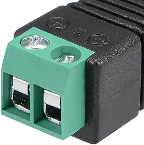 KFıdFran 20 Adet Dişi 5.5x2.1mm DC Güç jak adaptörü Konektörü CCTV Güvenlik Kamerası için (20 Adet Buchse 5.5 x 2.1 mm DC Güç
