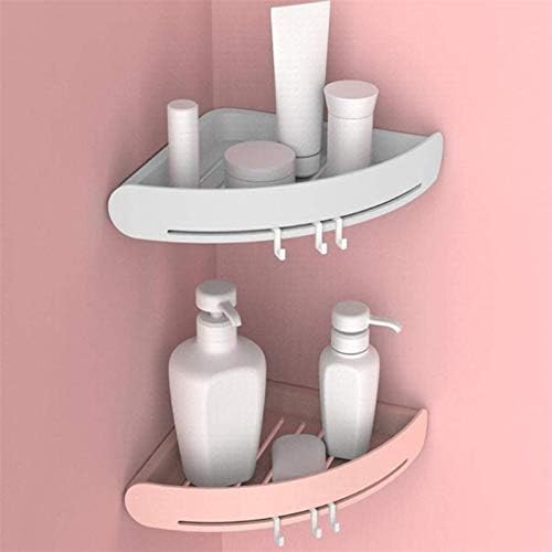 ZXJTX Yüzer Çıkıntı Banyo Raf Duş Şampuan Sabun Üçgen Raf Tutucu Kozmetik Organizatör Depolama Raf Köşe Duş Raf Banyo Aksesuarları