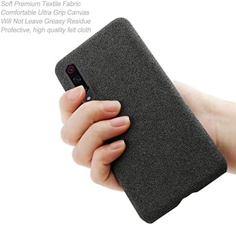 SHUNDA Kılıf için Xiao mi mi 9 Pro 5G, Ultra ince keçe kumaş Anti-parmak izi koruma kapağı için Xiao mi mi 9 Pro 5G-Kahverengi