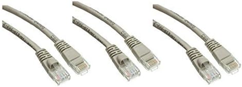 6 FT (1.8 M) Cat5e Ağ Ethernet UTP Yama Kablosu, 350Mhz, (6 Feet/1.8 Metre) PC/Yönlendirici / PS4 / Xbox/Modem Gri ED755928 için