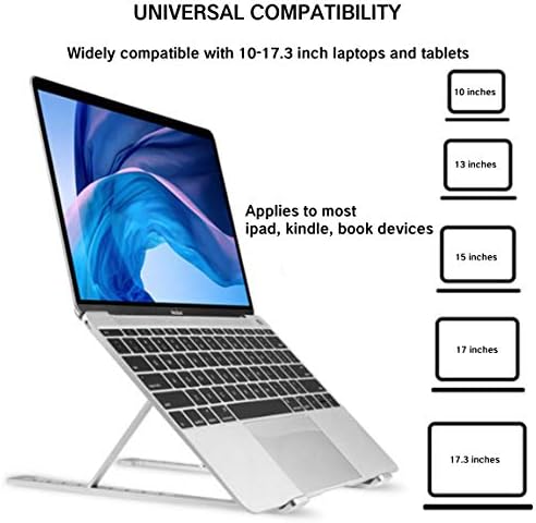 NW 1776 Dizüstü Bilgisayar Masası, MacBook, iPad, Pro, Ayarlanabilir Havalandırmalı Dizüstü Bilgisayar Standı, Dizüstü Bilgisayarların