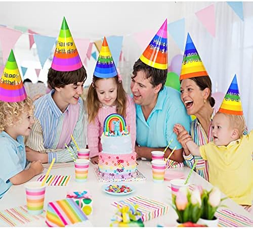 WANBAO Doğum Günü Partisi Şapkaları, Renkli Doğum Günü Şapkası, Doğum Günü Partisi için 20 Adet