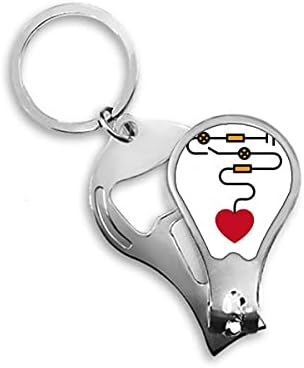 Kalp devre güç anahtarı tırnak makası kesici açacağı Anahtarlık makas