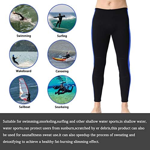 REALON Wetsuit Pantolon Kadın Yüzmek Tayt 3mm, 2mm Neopren Erkekler için Soğuk Su termo Tayt Dalış Şnorkel Sörf Açık Spor UV