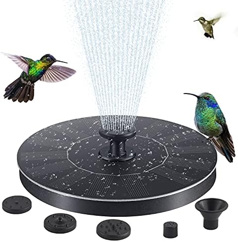 Kuş Banyosu için Güneş enerjili su Çeşmesi, 2.2 w Taşınabilir Dalgıç Serbest Duran Güneş Açık Çeşme Su Pompaları Kiti Açık Birdbath,