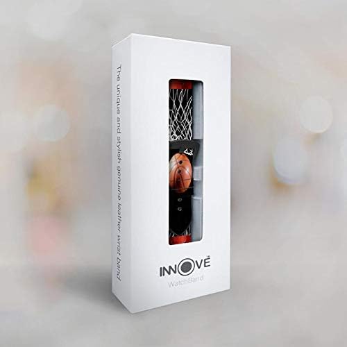 CA0007 Basketbol Deri ve Silikon akıllı saat Band Kayışı Garmin Vivoactive 4 Boyutu (22mm)