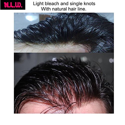 NLW Avrupa insan saç peruk ıle erkekler ıçin Yumuşak Süper ınce İsviçre dantel 10x8 düz saç parçaları ınsan saç değiştirme sistemi