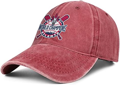 2021 Atlanta Dünya Serisi Champs Ayarlanabilir Açık Spor Şapka Erkekler Kadınlar için Retro baba şapkası Beyzbol Hayranları için