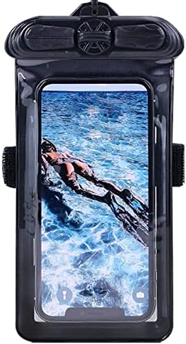 Vaxson Telefon Kılıfı Siyah, Hisense Infinity H30 Lite Su Geçirmez Kılıfı Kuru Çanta ile Uyumlu [Değil Ekran Koruyucu Film ]