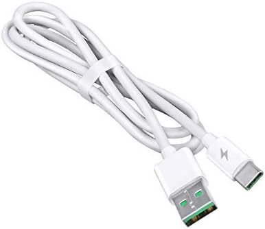 PK Güç 3.3 ft Beyaz 5A Hızlı USB-C Tipi-C Şarj şarj kablosu kablosu Samsung Galaxy M40 M30s M30 M20 M10s M10 Güç Veri senkronizasyon