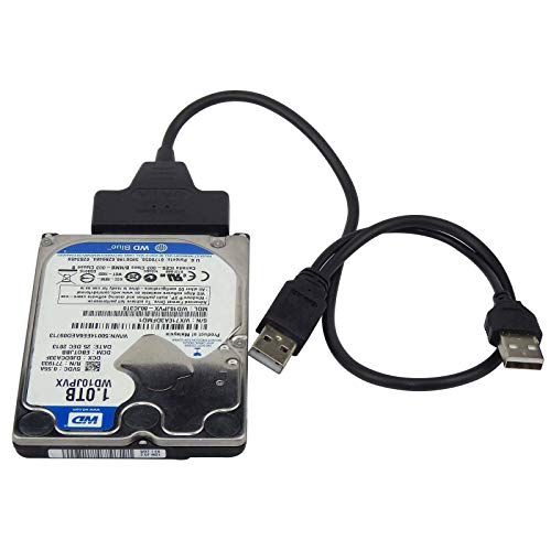 USB 2.0-2.5 inç HDD 7 + 15pin SATA Sabit Sürücü Kablosu Adaptörü SATA SSD ve HDD için