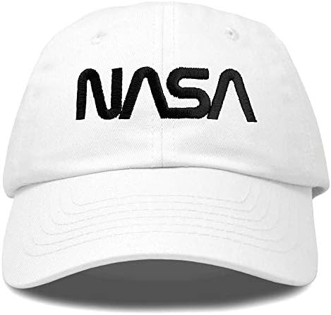DALİX NASA Şapka Beyzbol Şapkası Yıkanmış Pamuk İşlemeli Logo Pigment Boyalı