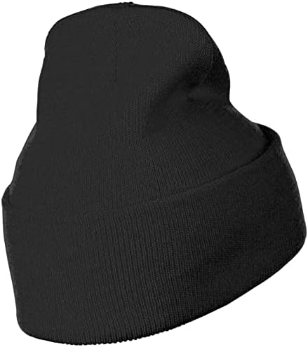 FOURWEEN Ben Kalp Titties Beanies Şapkalar için Bayan Erkek Kış Sıcak Şapka Yumuşak Kafatası Kapaklar Siyah