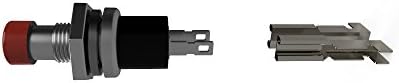 10 Paketi Lehimsiz / Kırmızı Mini 7mm Anlık (OFF-ON) Push Button Mikro Anahtarı / 3A @ 12VDC Anma / 0.5 A @ 120VAC | Normalde