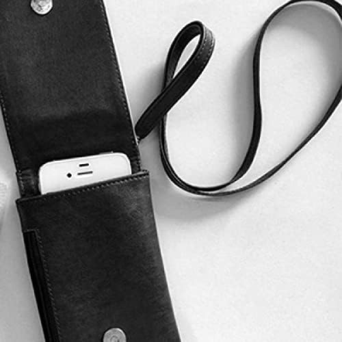 Pigtails Kız Hollanda Karikatür Telefon Cüzdan Çanta Asılı Cep Kılıfı Siyah Cep