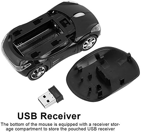 Çocuklar için Bewinner Kablosuz Fare, USB Alıcısı ile 2.4 G Kablosuz Fare, Araba Kablosuz Fare Bluetooth Optik Fare Dizüstü PC