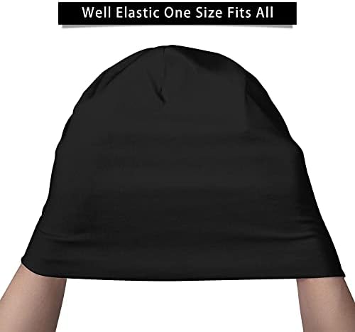 KATAKU Kafatası Cadılar Bayramı Siyah Unisex Örgü Hedging Şapka Erkekler Bere Kap Yumuşak Kadın Örgü Şapka