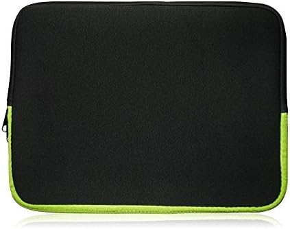 Tatlı Teknoloji Siyah / Yeşil Neopren Kılıf Kapak Kol Acer Spin 1 SP111 Laptop için Uygun 11.6 İnç (11.6-12.5 inç Dizüstü)