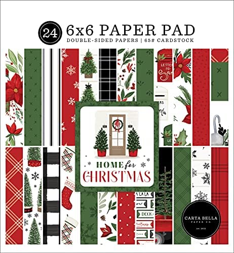 Noel için Echo Park Kağıt Şirketi Ev 6x6 Ped Kağıt, Çok