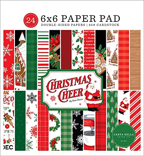 Echo Park Kağıt Şirketi Noel Tezahürat 6x6 Ped Kağıt, Çok