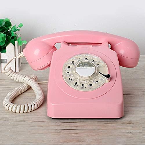Benotek Telefon, Kablolu Sabit Telefonlar için Ev, Retro Eski Moda Ev Telefonu ile Döner Tuş Takımı, Antik Eski Moda Telefonlar