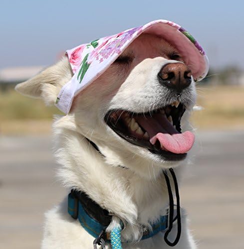 LoveWally Köpek Açık Pet Şapka Çiçek Ayarlanabilir