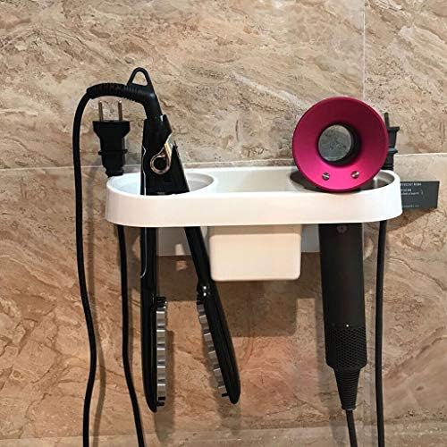 SPNEC banyo duvar rafı Duvara Monte saç kurutma makinesi Raf Depolama Organizatör Saç Kurutma Makinesi Spiral Destek Tutucu plastik