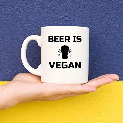 Bira Kupası Bira Kupası-Bira vegan-Komik Alkol alkollü şerbetçiotu malt içme sarhoş 11Oz Kupalar Bardaklar