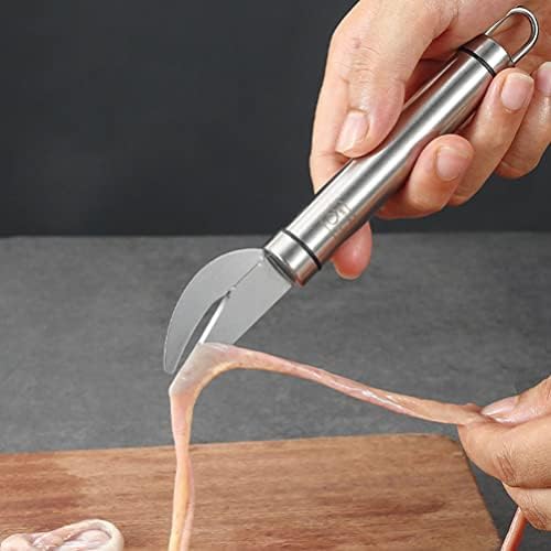 Luxshıny 4 Pcs balık temizleme bıçağı balık bıçağı Kanatlı Bıçaklar Et ve Balık fileto bıçağı Temizleme Balık Göbek Bıçak Karides