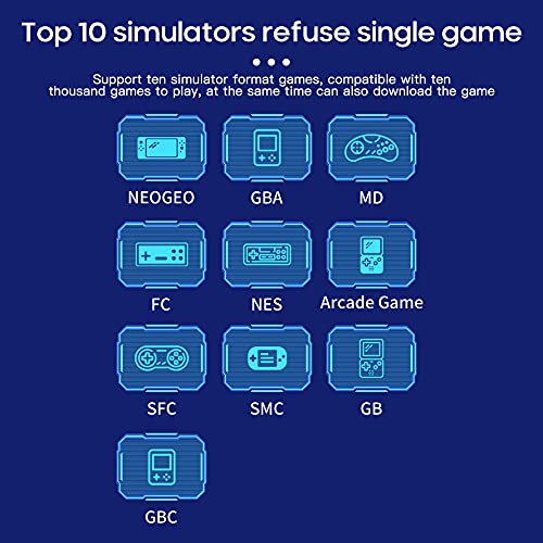 LOULE Klasik Nostaljik elde kullanılır oyun konsolu, 6.5-inç Yüksek çözünürlüklü Geniş Ekran, Çift Joystick Operasyon, Dahili