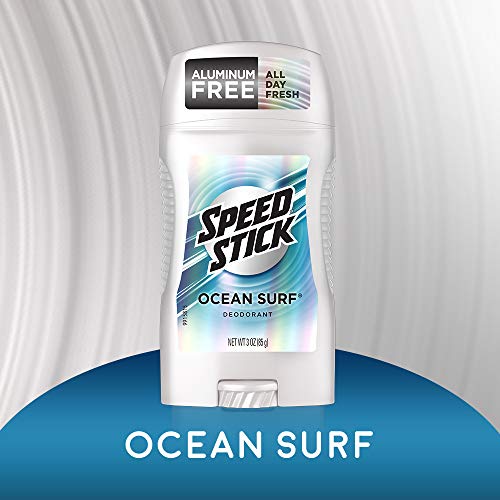 Erkekler için Speed Stick Koltuk Altı Deodorantı, Alüminyum İçermez, Okyanus Sörfü-3 Ons (6 Paket)