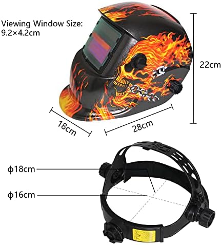 BOLTHO Güneş Enerjili Kaynak Kask Otomatik Kararan Hood ile Ayarlanabilir Gölge Aralığı 4/9-13 için Mıg Tıg Ark Kaynakçı Maskesi