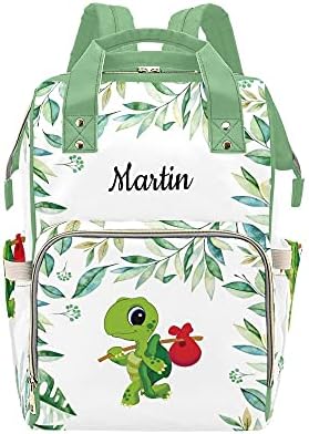 Orman kaplumbağası kişiselleştirilmiş bebek bezi çantası çok fonksiyonlu sırt çantası bebek bezi çantası seyahat sırt çantası