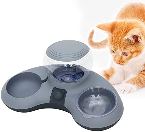 LOVIVER Çift Köpek Kedi Kase Evcil Su ve yiyecek kasesi Seti, Kedi Kase Gıda ve Su ile Otomatik Waterer için Küçük veya Orta
