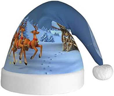 Merry Christmas Noel Şapka Unisex Kadife Kumaş Noel Şapka İle Peluş Ağız İçin Noel Şenlikli Tatil Parti Malzemeleri