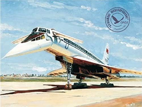 OREL Lazer Kesim 281/2 Yolcu Uçağı Tu-144 1/100 Sivil Havacılık SSCB, 1975