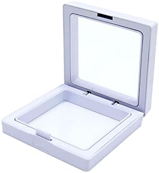 AOYEZIUS Takı Ekran saklama kutusu Şeffaf 3D Ekran Organizatör için Meydan Paraları, AA Madalyonlar, Siyah, 55 cm