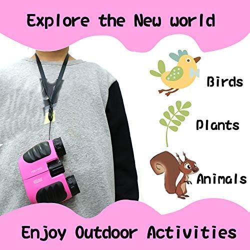 BXGTECH Çocuklar Dürbün 8x21 Kompakt Dürbün 3-12 Yaşındaki Erkek Kız Dürbün Oyuncaklar Kuş Gözlemciliği Avcılık doğum günü hediyesi