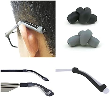 QXXJH Göz Aksesuarları Gözlük Şeffaf Anti Kayma Silikon kulak kancası Tapınak ucu Tutucu Gözlük Aksesuarları Yumuşak Uygun (Renk: