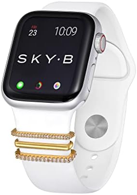 SkyB Milan apple saat bandı Takılar Dekoratif Aksesuarları Döngüler İle Uyumlu Apple Izle Serisi 7/6 / SE/5/4/3/2/1