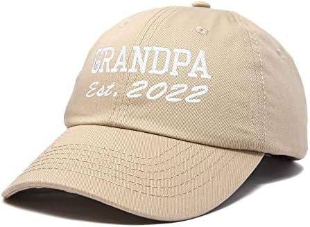 DALİX Yeni Büyükbaba Şapka Est 2022 Eğlenceli Hediye İşlemeli Baba Şapka Pamuk Kap